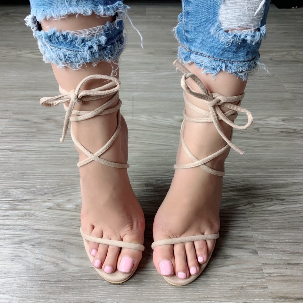 Wrap Sandal - Nude